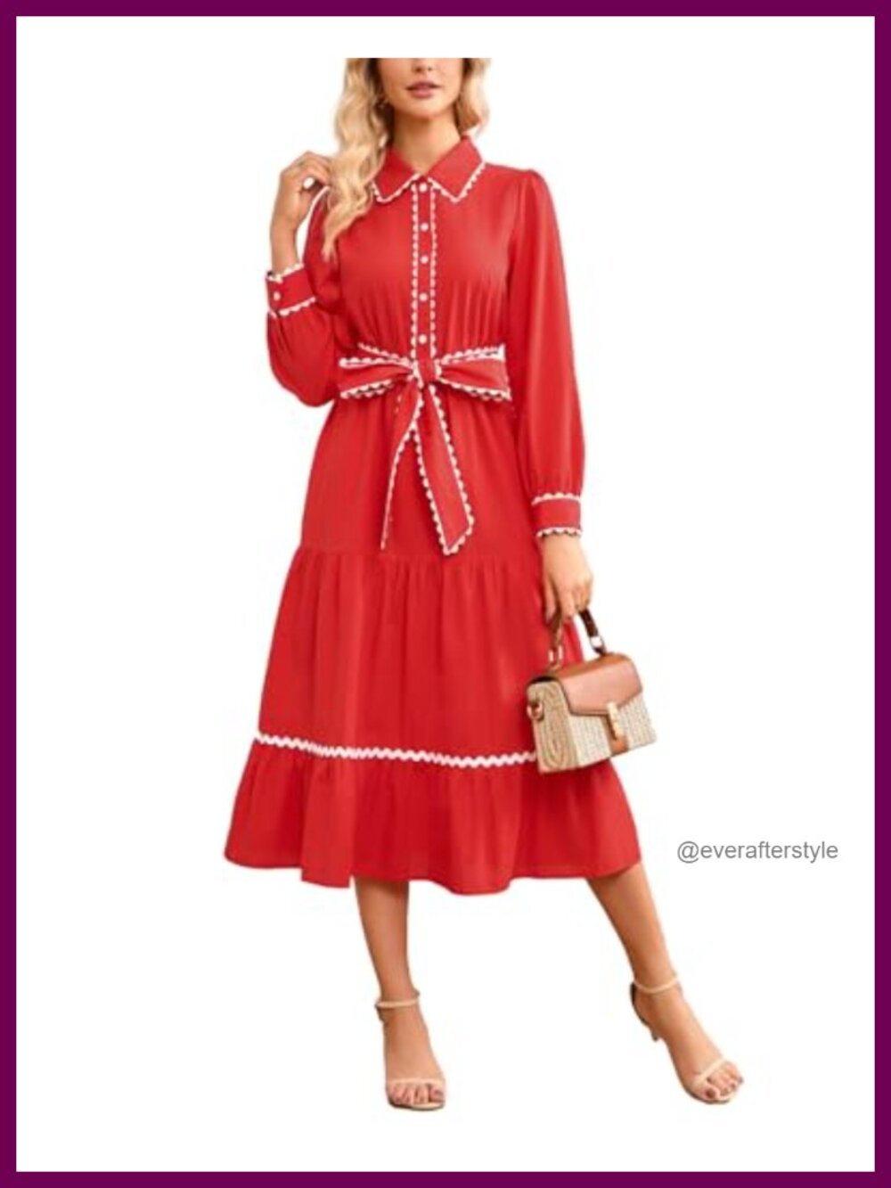 Womens 100% Cotton Long Sleeve Midi Shirt Dress Work Button Down